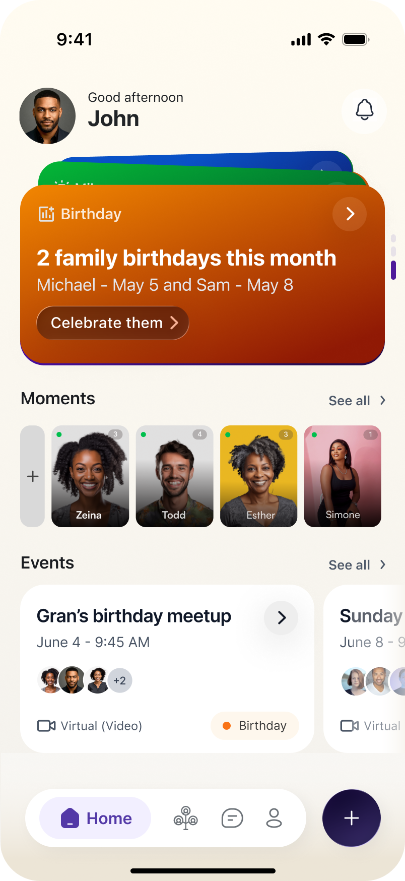 Birthday reminders in Hiliree