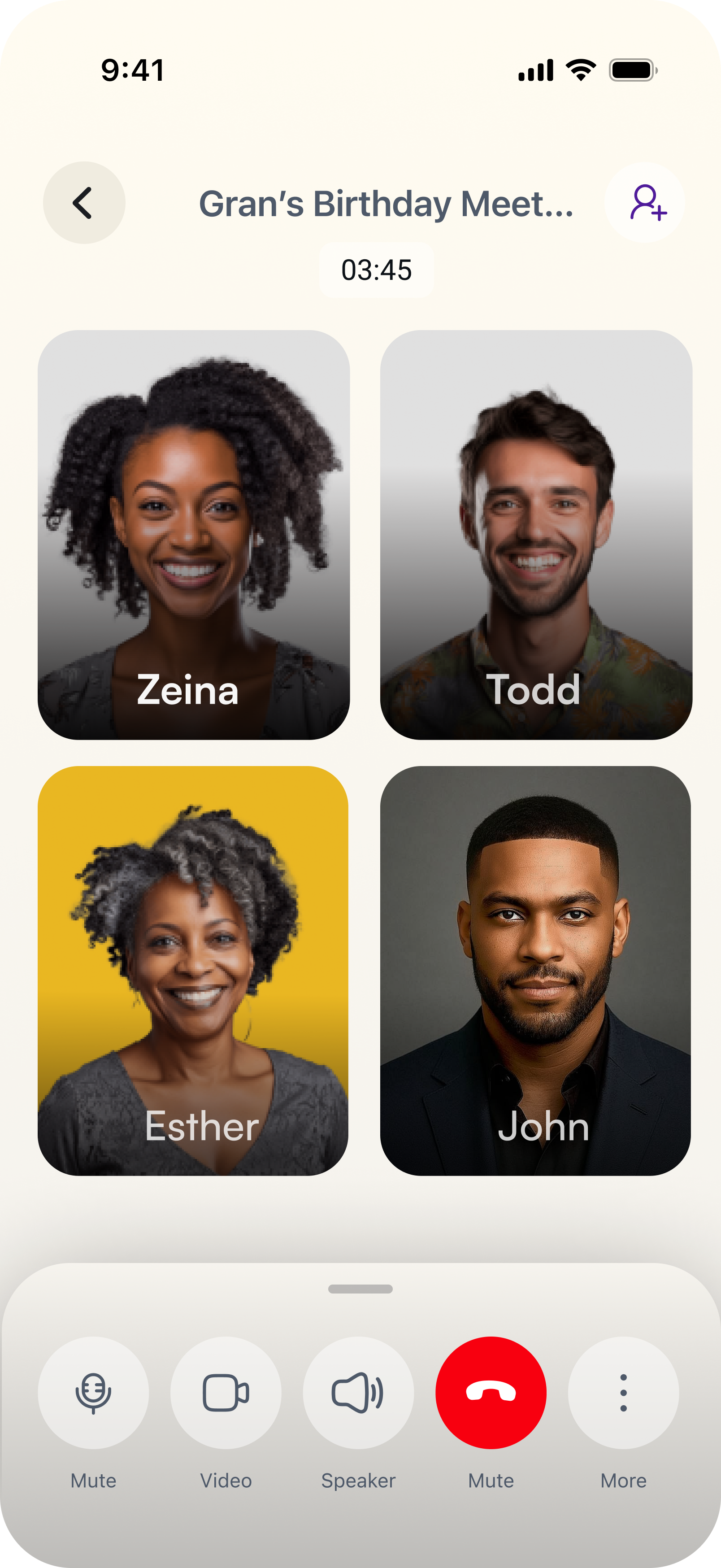 Video calls in Hiliree