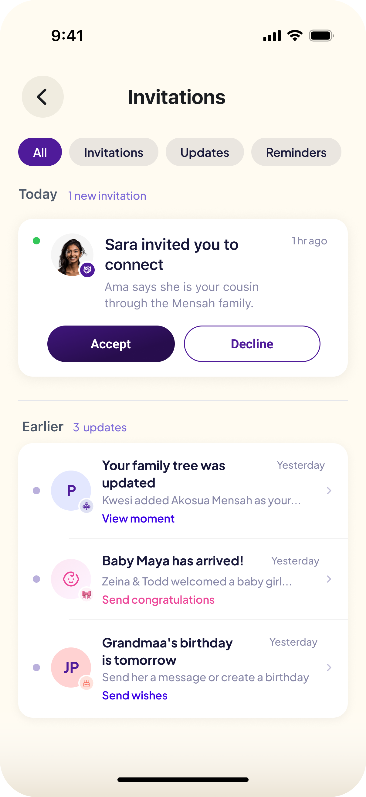 Handshake invites in Hiliree